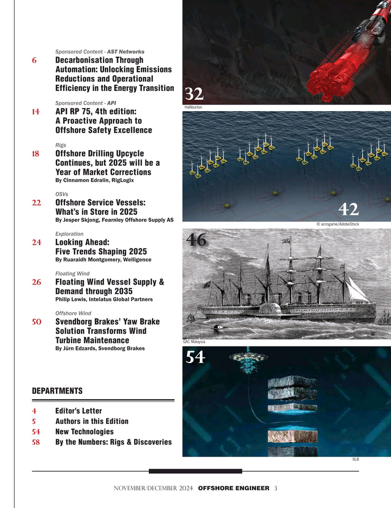 Offshore Engineer Magazine, page 3,  Nov 2024