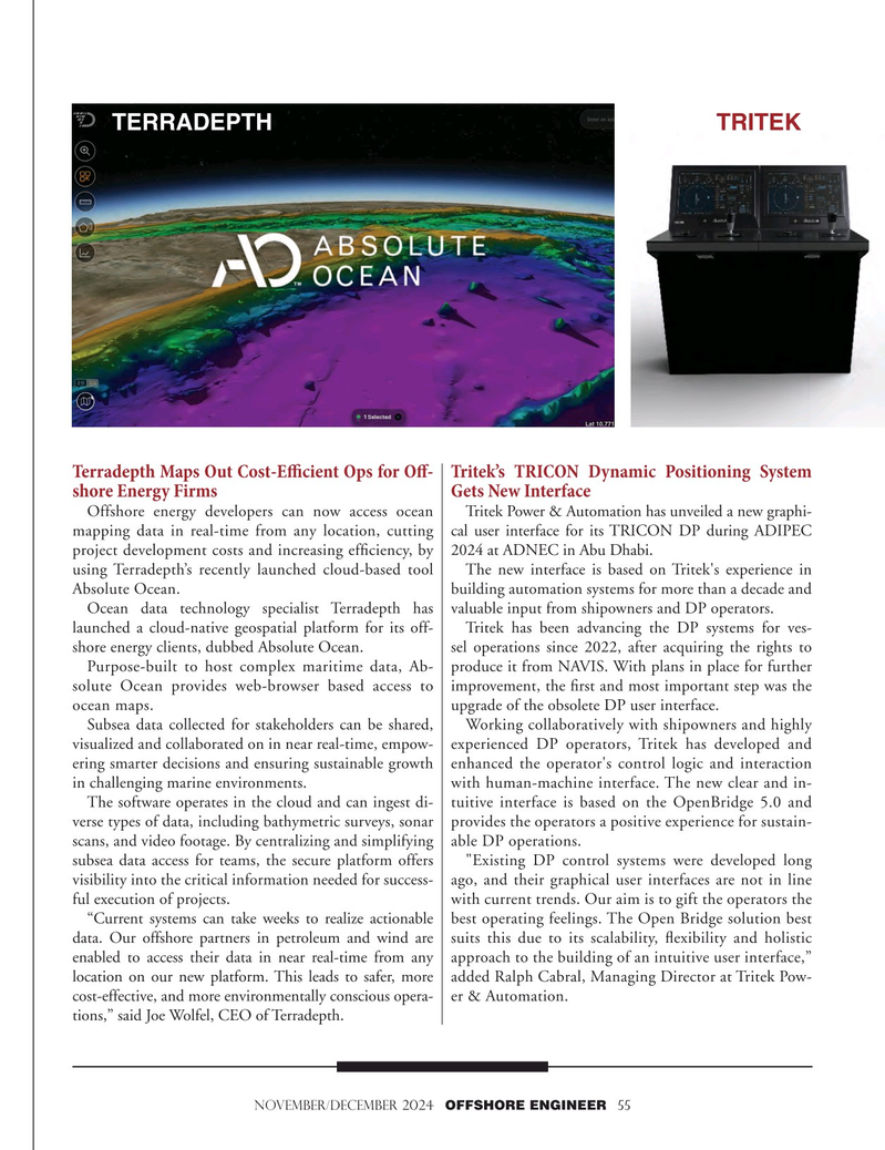 Offshore Engineer Magazine, page 55,  Nov 2024