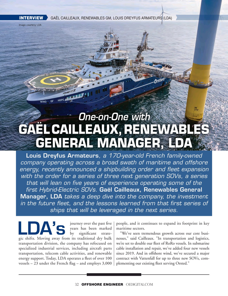 Offshore Engineer Magazine, page 32,  Mar 2025