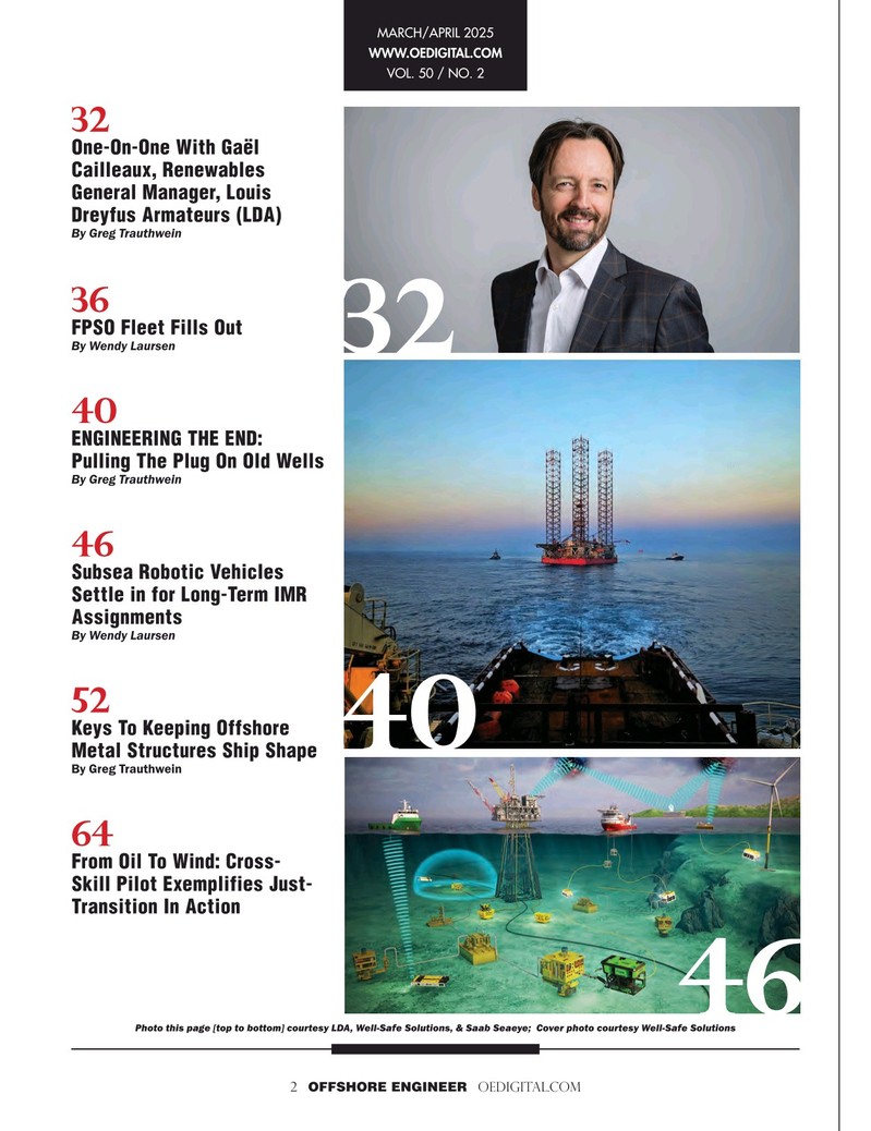 Offshore Engineer Magazine, page 2,  Mar 2025