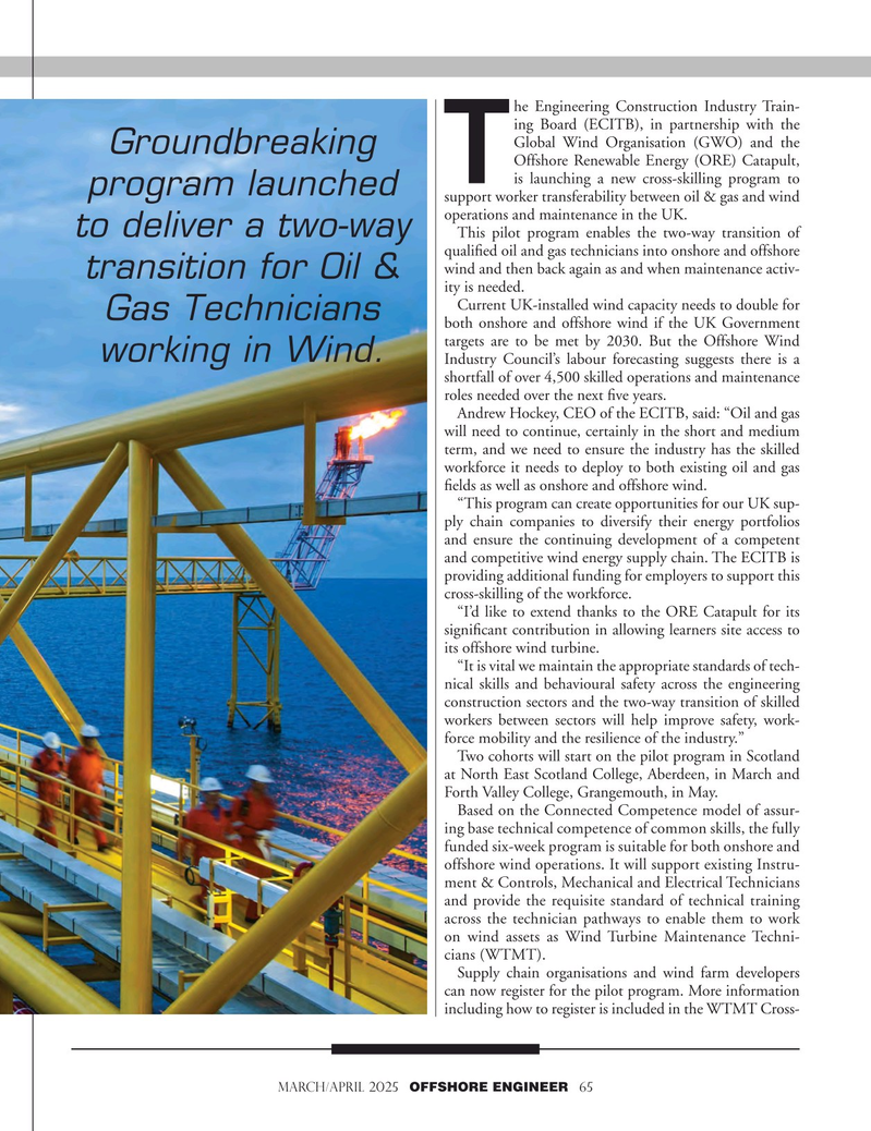 Offshore Engineer Magazine, page 65,  Mar 2025