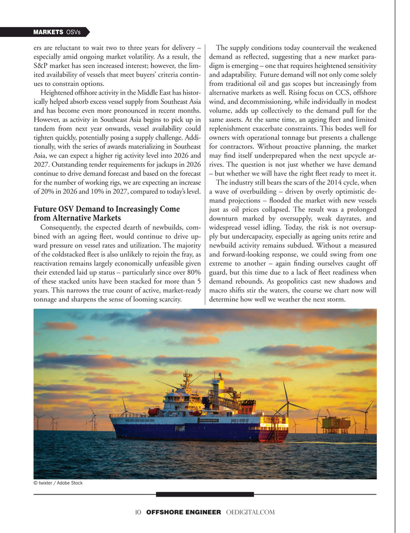 Offshore Engineer Magazine, page 10,  May 2025
