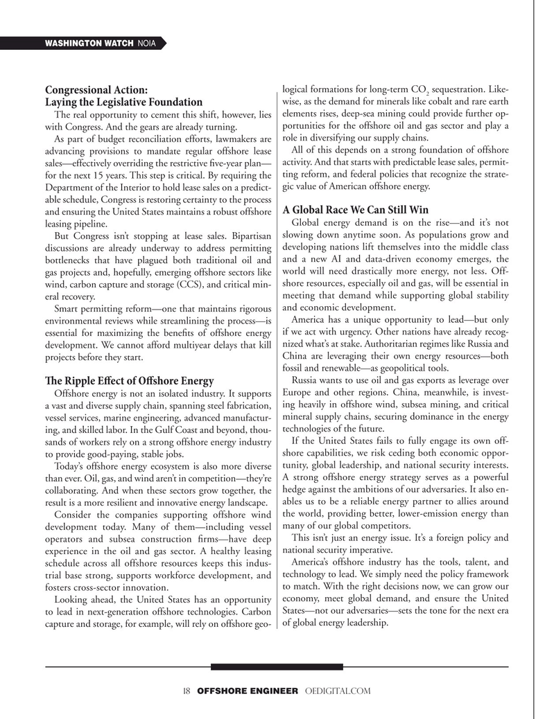 Offshore Engineer Magazine, page 18,  May 2025