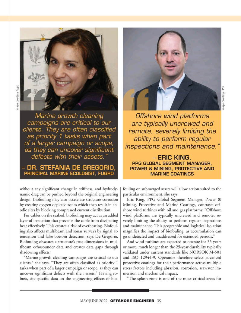 Offshore Engineer Magazine, page 35,  May 2025