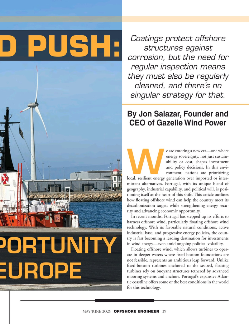 Offshore Engineer Magazine, page 39,  May 2025
