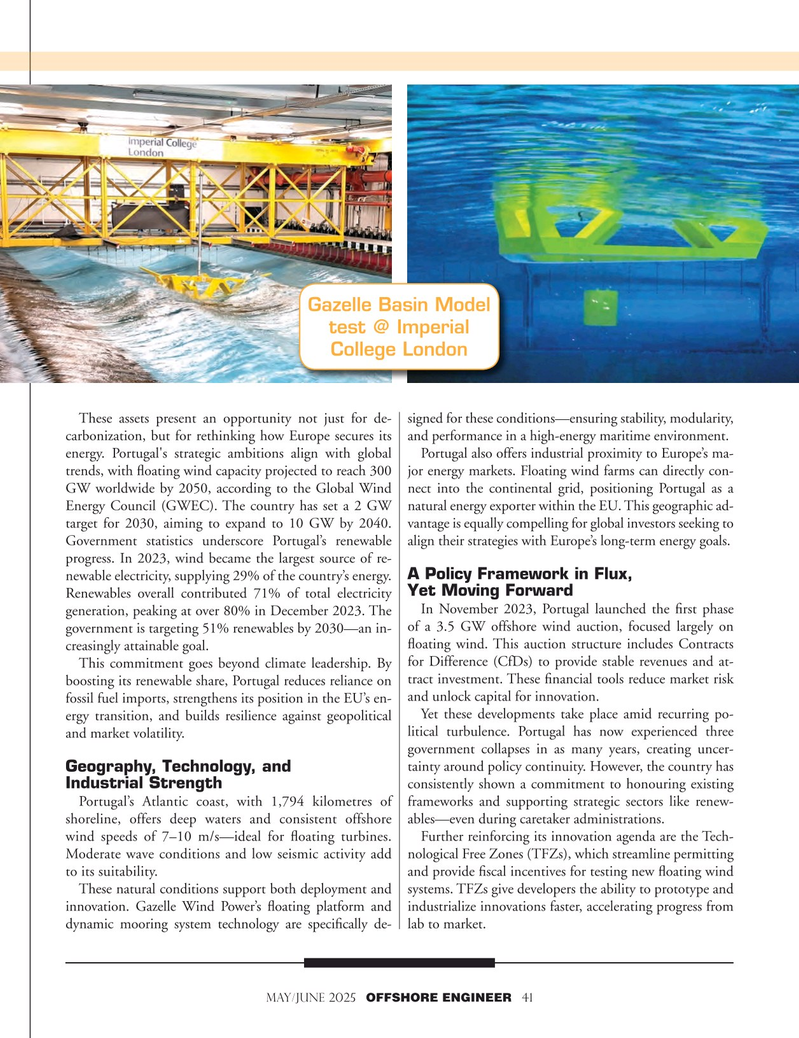 Offshore Engineer Magazine, page 41,  May 2025