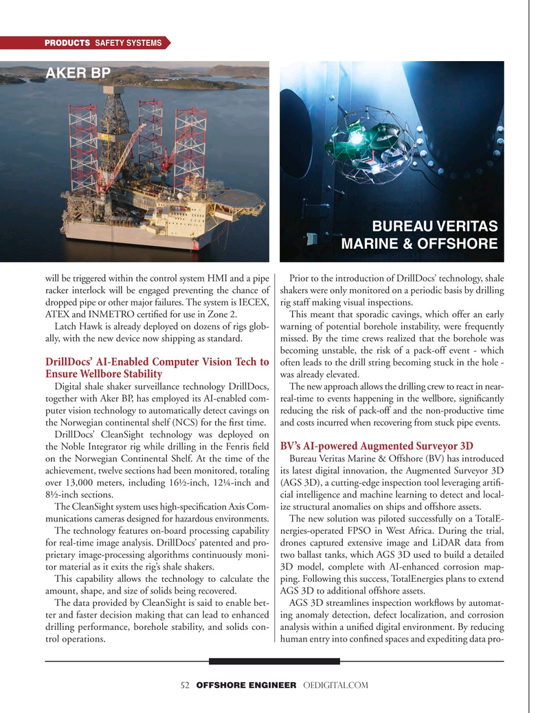 Offshore Engineer Magazine, page 52,  May 2025
