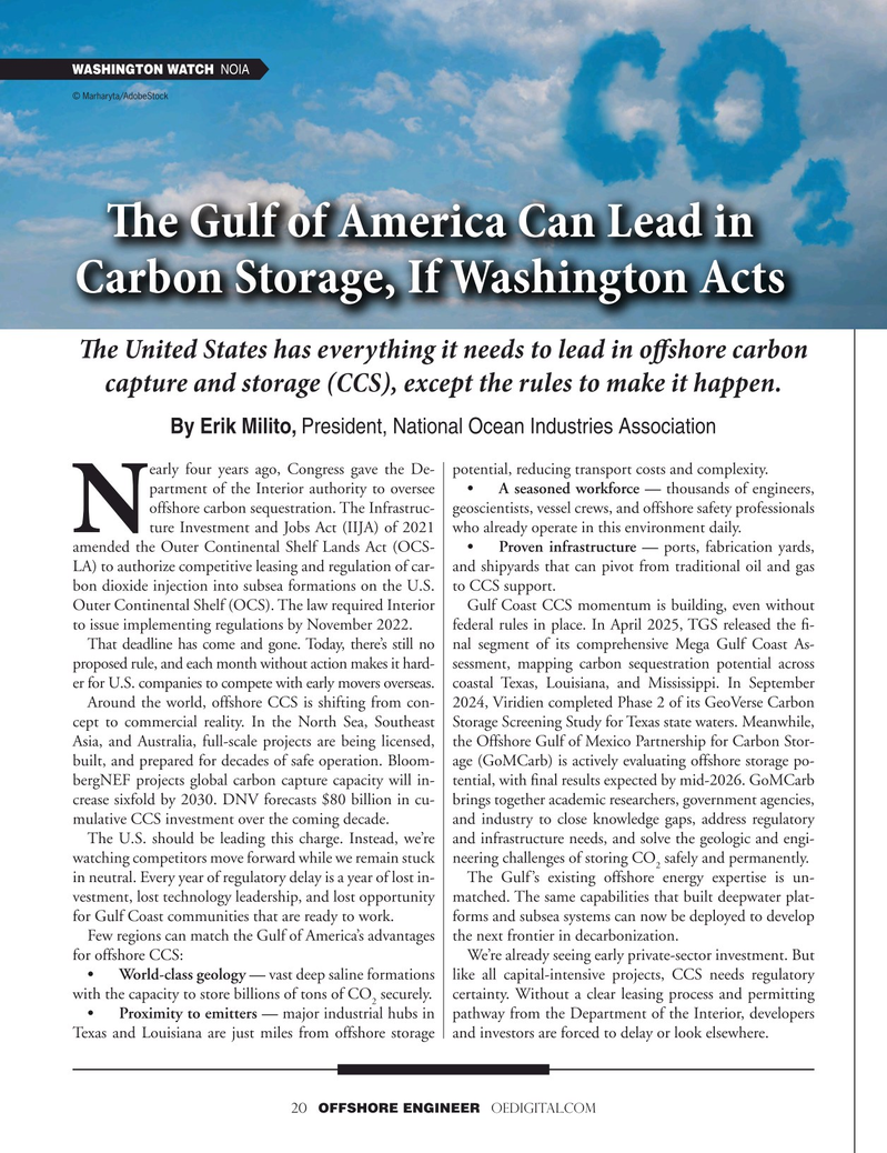 Offshore Engineer Magazine, page 20,  Jul 2025