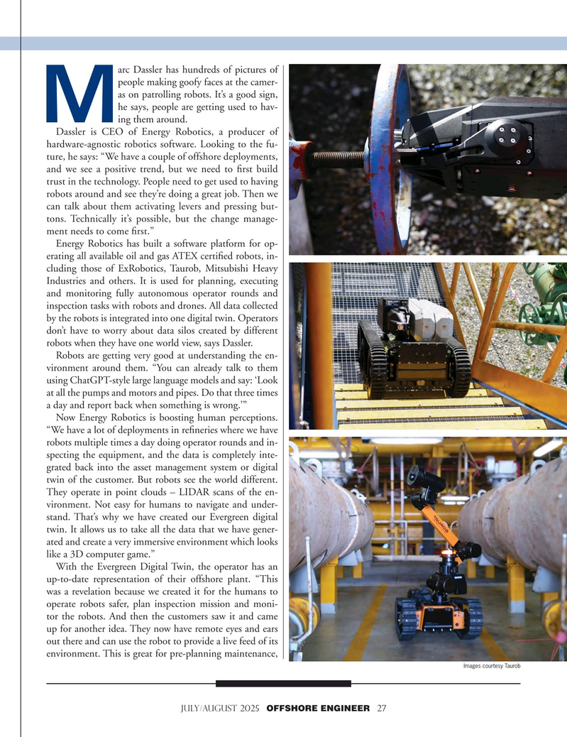 Offshore Engineer Magazine, page 27,  Jul 2025