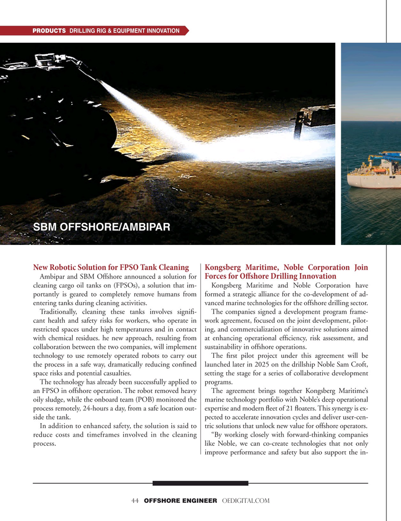 Offshore Engineer Magazine, page 44,  Jul 2025