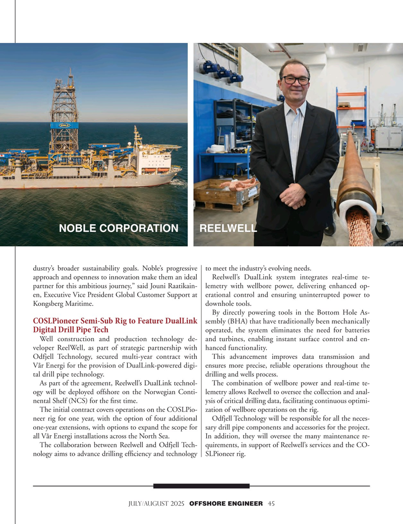 Offshore Engineer Magazine, page 45,  Jul 2025