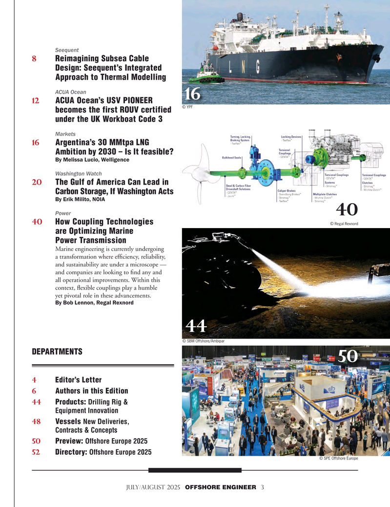 Offshore Engineer Magazine, page 3,  Jul 2025