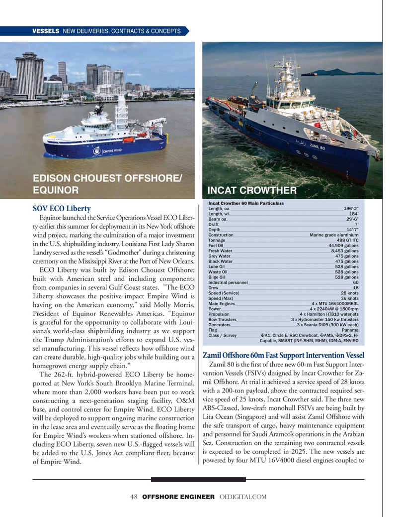 Offshore Engineer Magazine, page 48,  Jul 2025