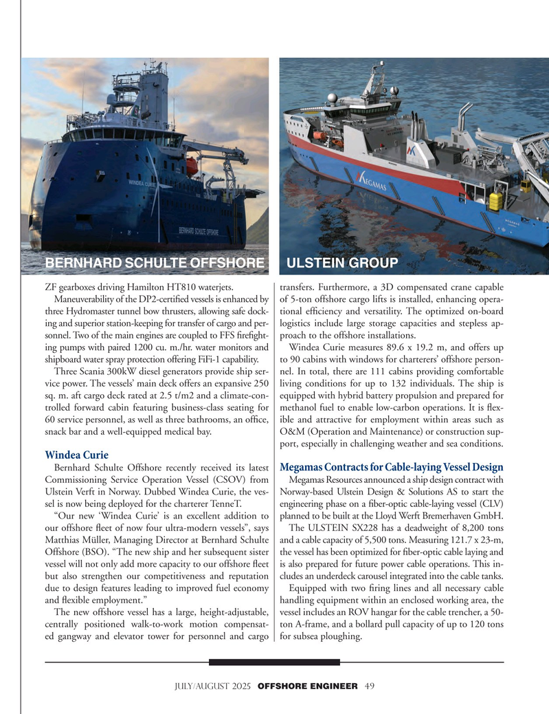 Offshore Engineer Magazine, page 49,  Jul 2025