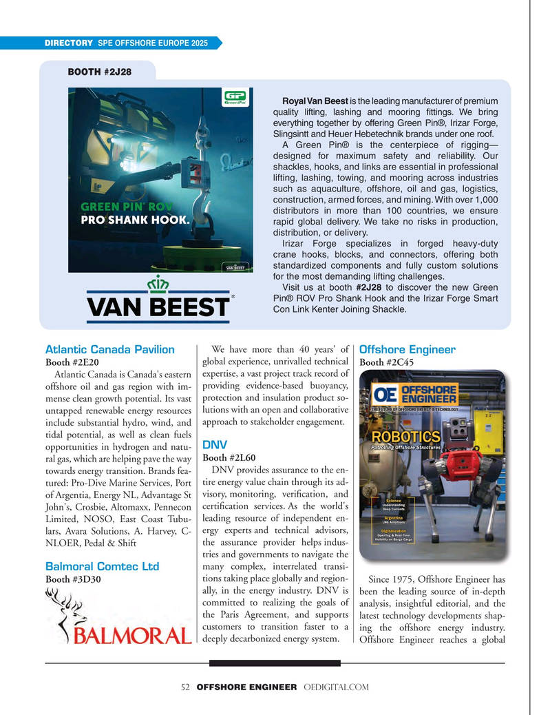 Offshore Engineer Magazine, page 52,  Jul 2025