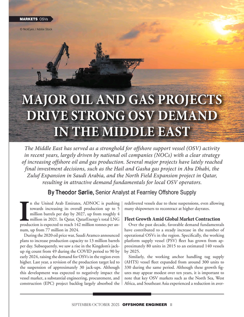 Offshore Engineer Magazine, page 11,  Sep 2025