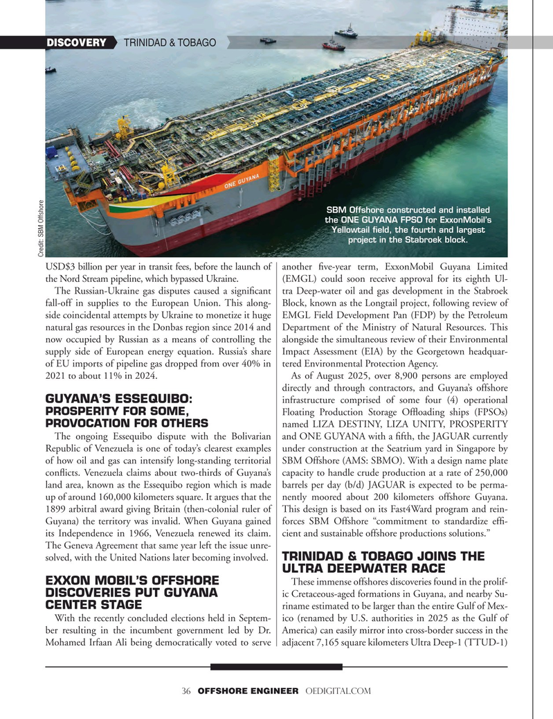 Offshore Engineer Magazine, page 36,  Sep 2025