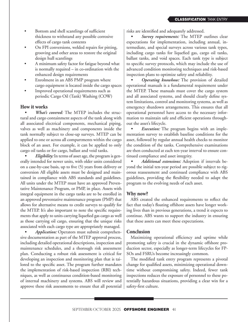 Offshore Engineer Magazine, page 41,  Sep 2025