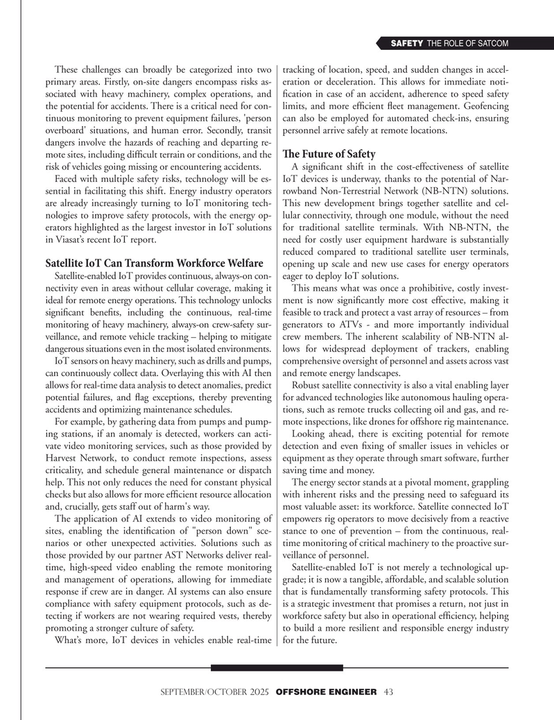 Offshore Engineer Magazine, page 43,  Sep 2025