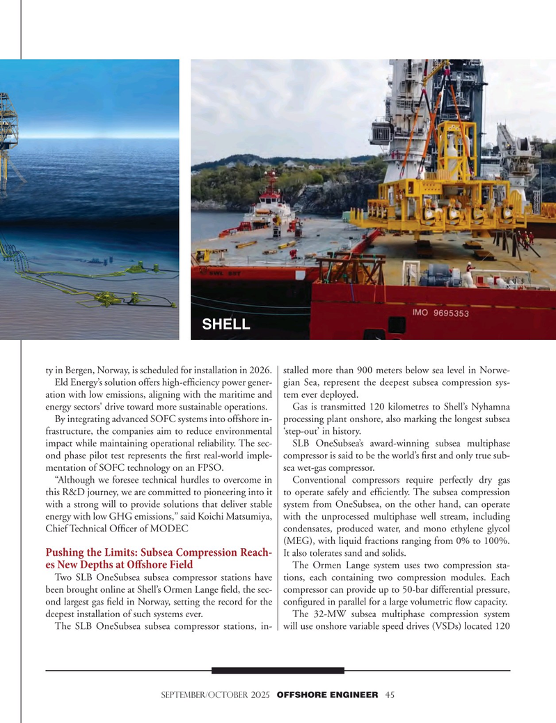 Offshore Engineer Magazine, page 45,  Sep 2025