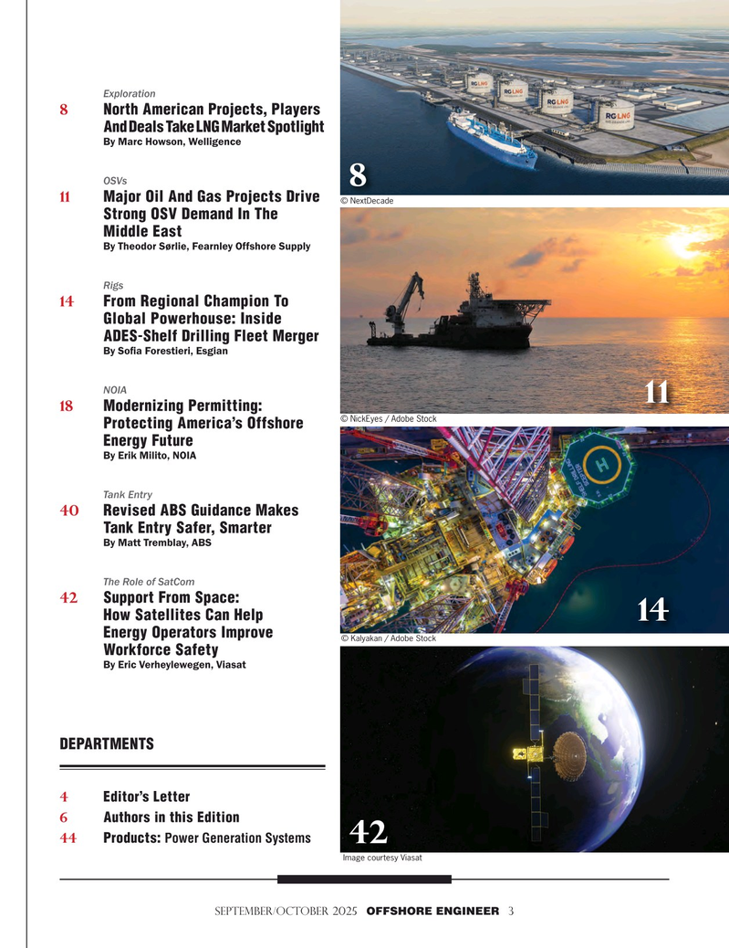 Offshore Engineer Magazine, page 3,  Sep 2025