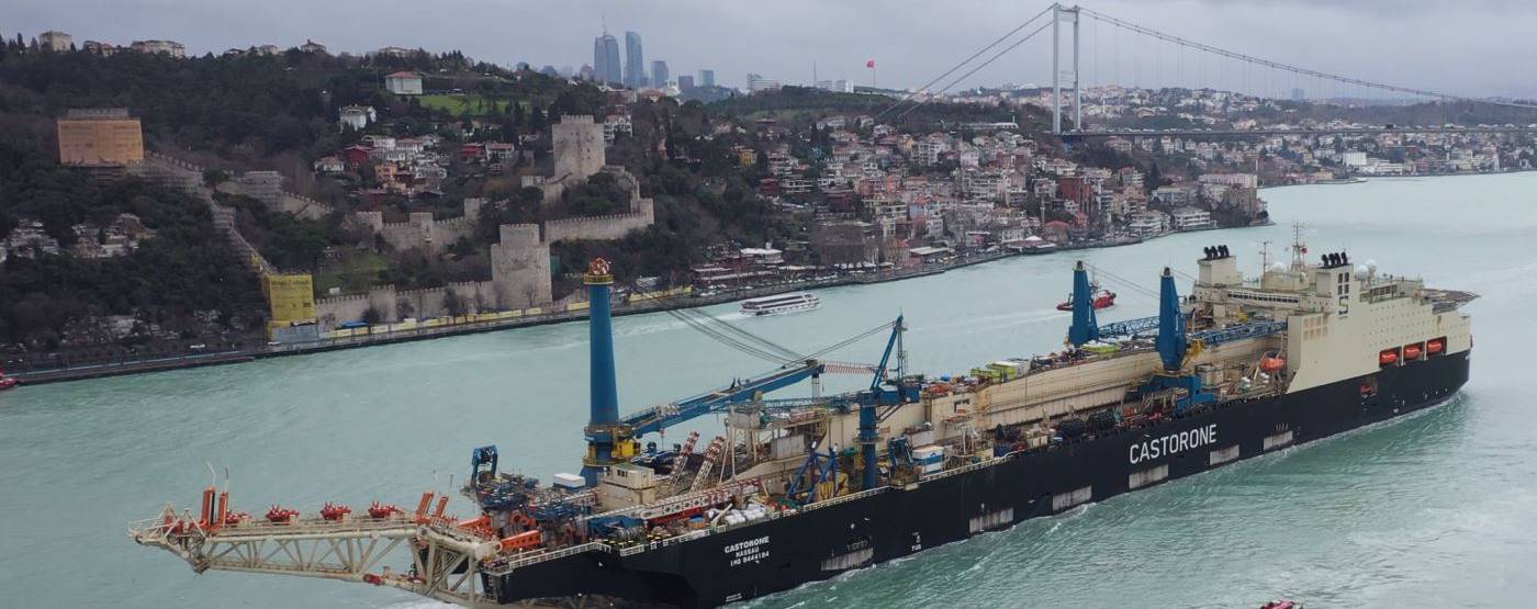 Saipem’S Castorone Vessel On Its Way To Türkiye’S