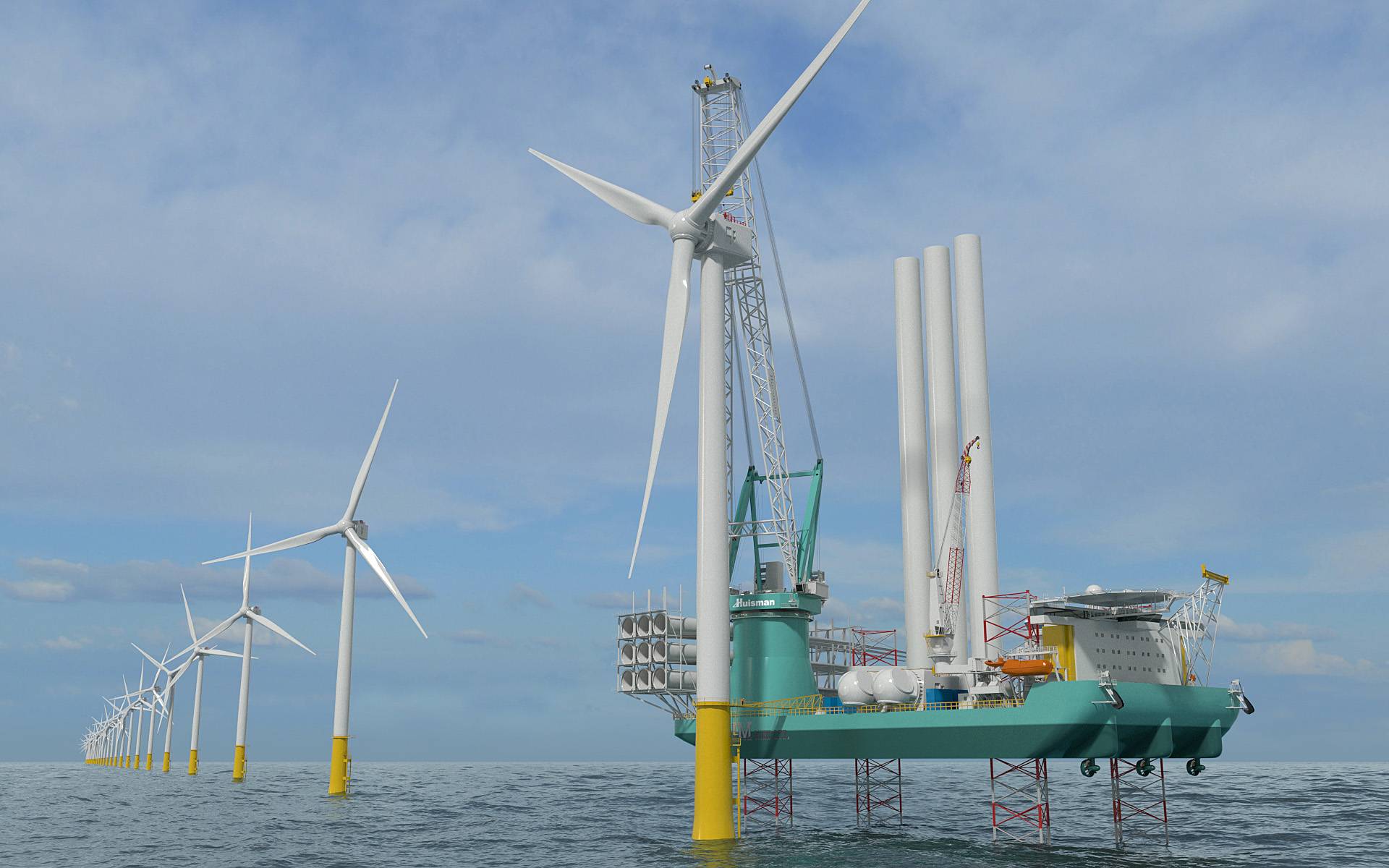 VIDEO: Huisman's Crane For OIM Wind's Offshore Wind