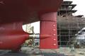 The rudder of the vessel was protected