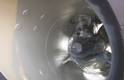 The thruster tunnel was coated with