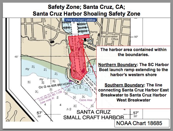 Shoaling Safety Zone Set In Santa Cruz Harbor