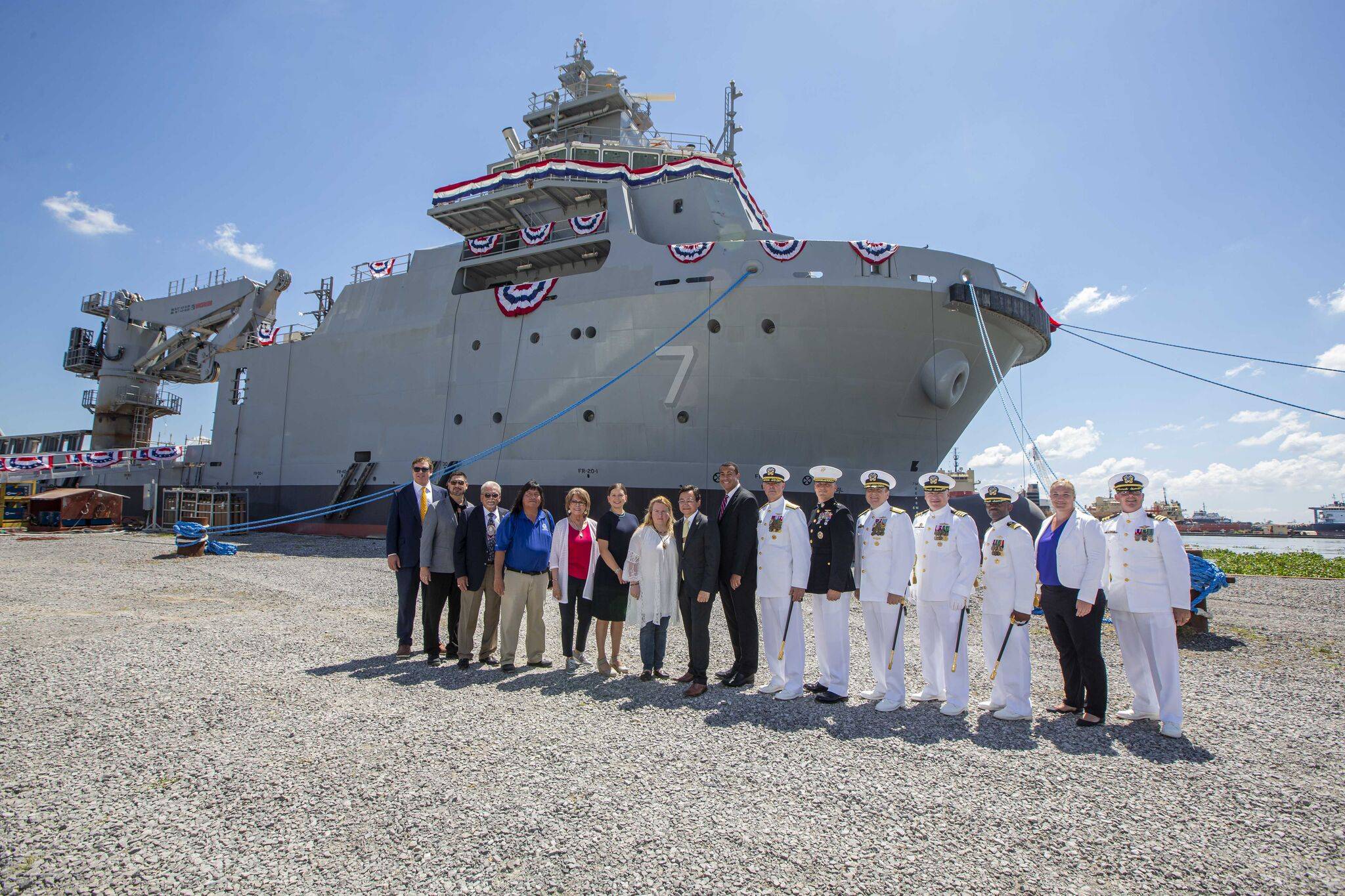 US Navy Christens USNS Cherokee Nation