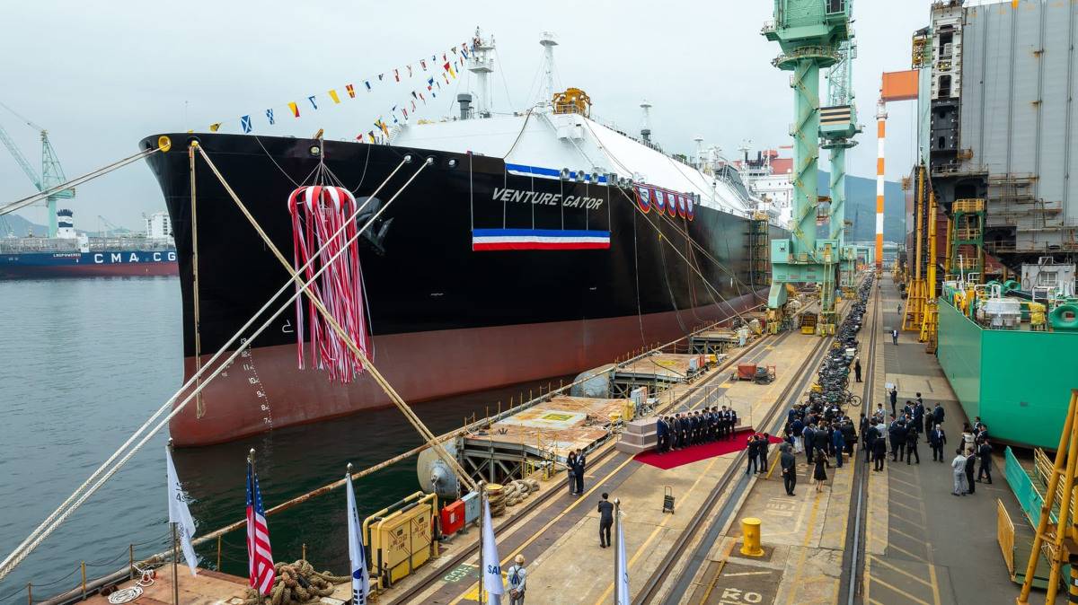 Venture Global Launches First LNG Vessel From Planned