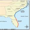 A map of the Atlantic Intracoastal Waterway (AIWA)