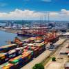 An aerial photo of New Orleans port activity. (c) ilgun / Adobestock