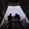 An Air-Deployable Expendable Ice Buoy is deployed in the high Arctic near the North Pole from a Royal Danish Air Force C-130 aircraft operating out of Thule Air Force Base in Greenland, as part of the International Arctic Buoy Program (IABP). Photo: United States Navy