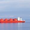 An LNG carrier transits the Med in a recently taken image (CREDIT: Robert murphy)