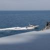 Iranian Islamic Revolutionary Guard Corps Navy (IRGCN) vessels in April approached U.S. Military ships in international waters of the North Arabian Gulf. (U.S. Navy photo)