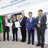  At the AiP handover at Gastech 2025 (from left): Jae Hun Lim, DNV, Sung Ho Shin, DNV, Jung Sik Kim, LISCR, Thomas Klenum, EVP, LISCR, Hongryeul Ryu, CTO of HD HHI, Vidar Dolonen, Regional Manager, DNV, Chul Young Kang, DNV, Tae Kyung Im, LISCR. © DNV