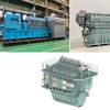 Clockwise from top-left: Exterior view of engine manufactured by Kawasaki Heavy Industries; Exterior view of engine manufactured by Yanmar Power Solutions; The engine under construction by Japan Engine. © Yanmar