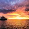 Coast Guard Cutter Cypress at sunset. Photo by Petty Officer 3rd Class Lora Ratliff, U.S. Coast Guard District 8.