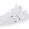 Concept illustration of a push boat powered by fuel cell system (Image: ABB)