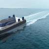 CTV-26 RON concept render designed for offshore wind operations, showcasing its elevated wheelhouse and optimized deck layout. Image: Voltron Future.
