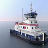 DNV-GL issued an Approval In Principle to Robert Allen Ltd for its shallow-draft pushboat design developed in conjunction with Rolls-Royce, featuring MTU gas engines from Rolls-Royce. (Photo: Rolls-Royce)