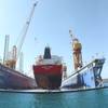 Donnelly Tankers vessel inside new VLCC size floating dock