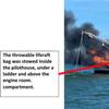 Figure 2 – The 60-foot commercial fishing vessel fire.
Image courtesy USCG Marine Safety Alert 01-25