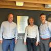 From Left: Martin Wien Fjell, President; Jens Abrahamsen, Vice President; and Audun Berg, Executive Vice President, Kongsberg Discovery. © Kongsberg Discovery