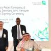 Group photo of Saudi Aramco management and Total management