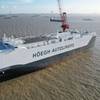 Höegh Autoliners' Höegh Aurora, the world's largest pure car and truck carrier (PCTC) vessel, was featured as a Great Ship of 2024 by Maritime Reporter & Engineering News. Image courtesy Höegh Autoliners