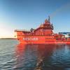High-tech rescue vessel BERINGOV PROLIV built by Nordic Yards intended for use in the arctic. (Photo: Nordic Yards)
