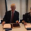 Jelle Loosman (Managing Director, Damen Shipyards Den Helder), Wing Commander KLTZ Marc Hermsen (Head of Purchase Office DMO) (Photo: Damen)